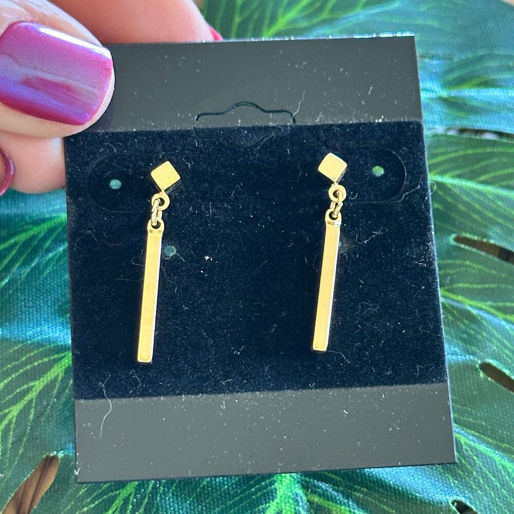 BOGO FREE GOLDEN BAR EARRINGS